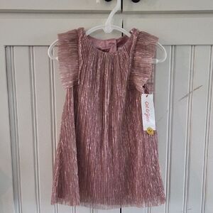 Cat & Jack Dress Set Shimmer Mauve 18 Months NWT